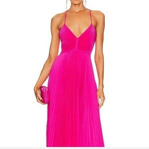 A.L.C. Vibrant Pink Maxi Dress